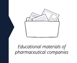 Educational materials of pharmaceutical companies